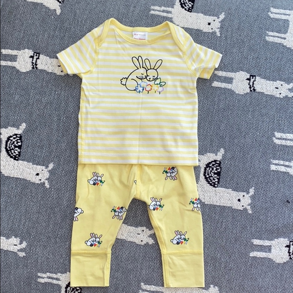 Hanna Andersson Yellow Bunny Outfit